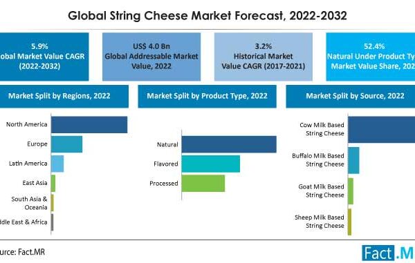 Global String Cheese Market Is Projected To Expand At A Healthy CAGR Of 5.9% By 2032